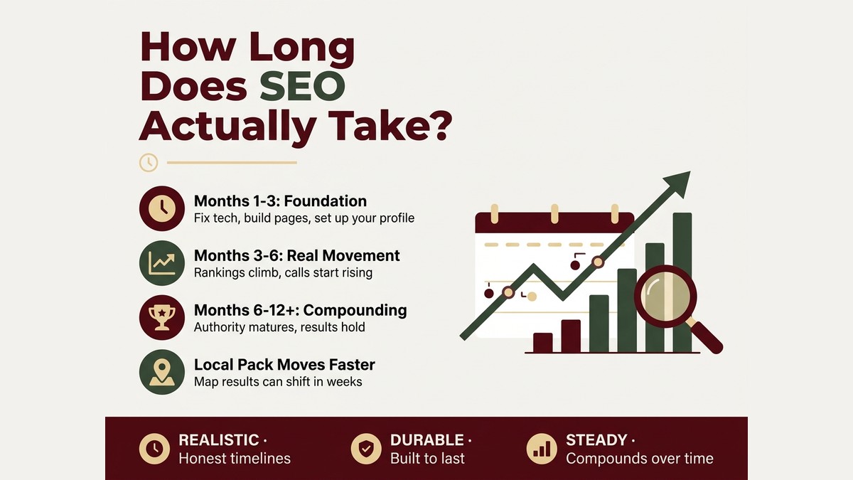How long does SEO actually take to work, an honest timeline guide from GoOlangoFlow